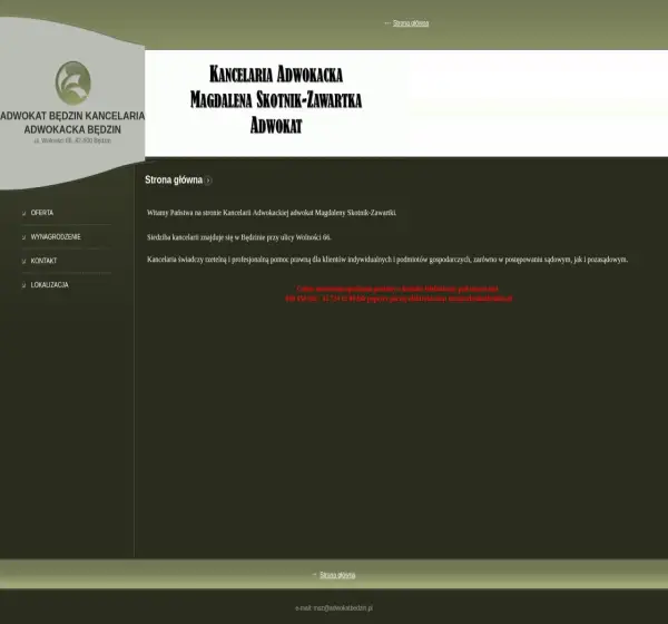 Forum i opinie o adwokatbedzin.pl