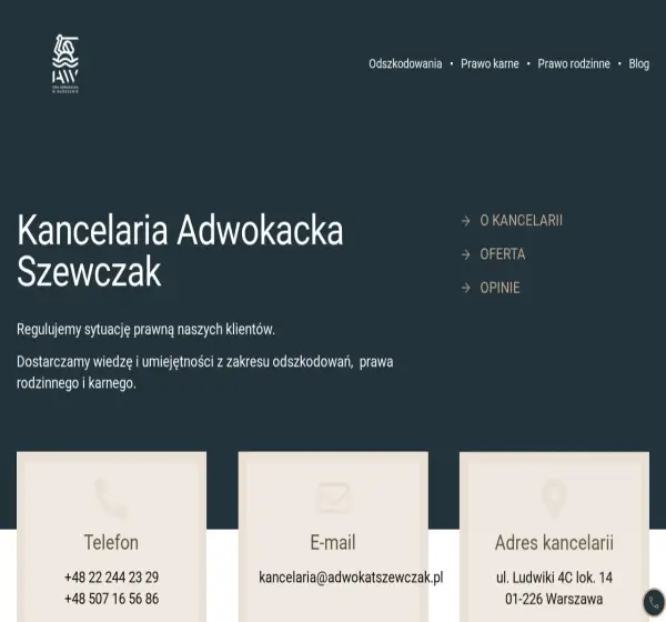 Forum i opinie o adwokatszewczak.pl