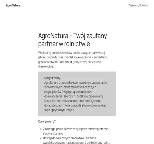Forum i opinie o agronatura.com.pl