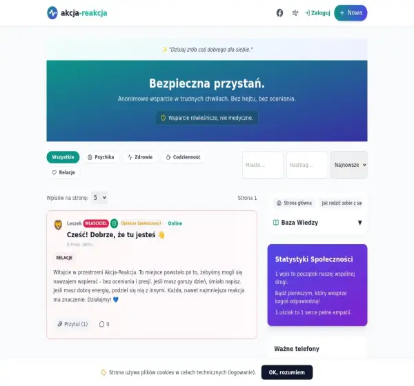 Forum i opinie o akcja-reakcja.pl