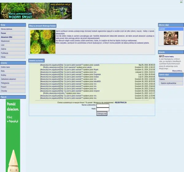 Forum i opinie o akwarium.net.pl