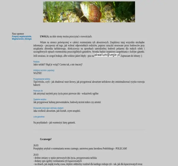 Forum i opinie o akwarium.vegie.pl