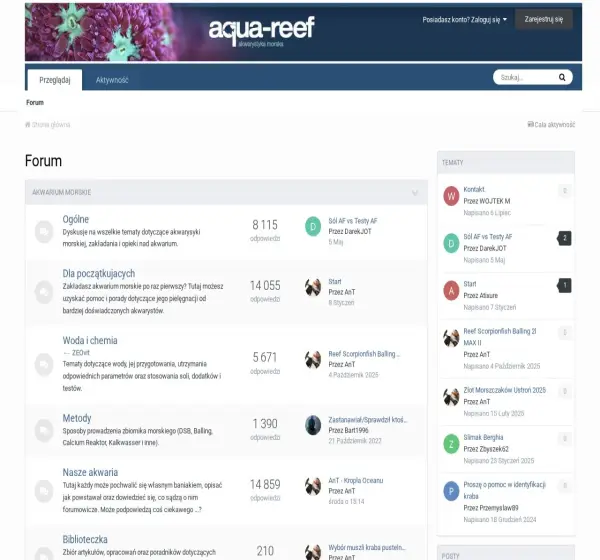 Forum i opinie o aqua-reef.pl