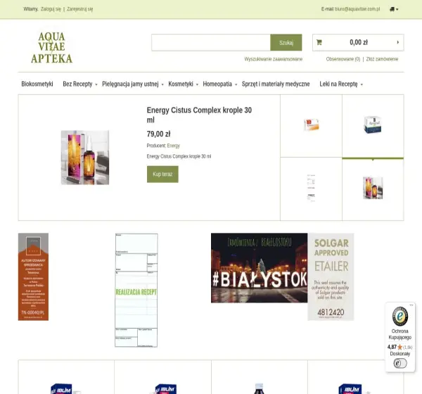 Forum i opinie o aquavitae.com.pl