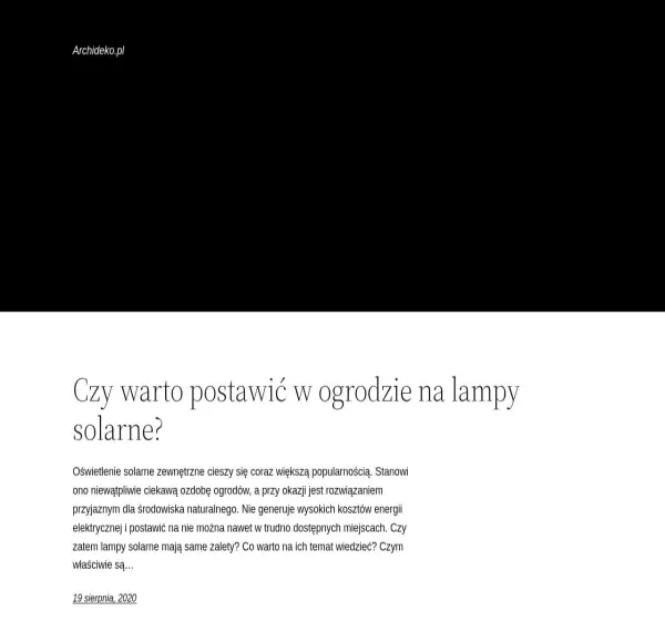 Forum i opinie o archideko.pl