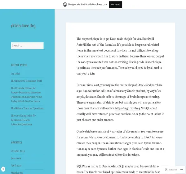Forum i opinie o articlesbaseblog.wordpress.com