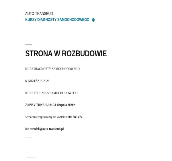 Forum i opinie o auto-transbud.pl