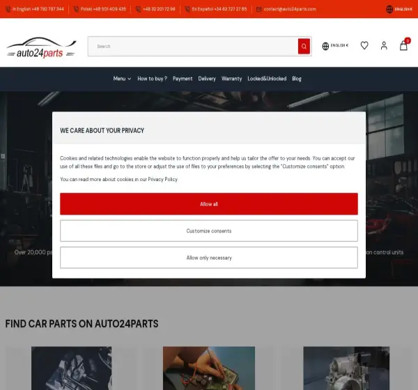 Forum i opinie o auto24parts.com