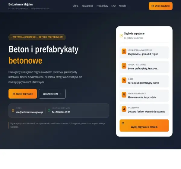 Forum i opinie o betoniarnia-majdan.pl