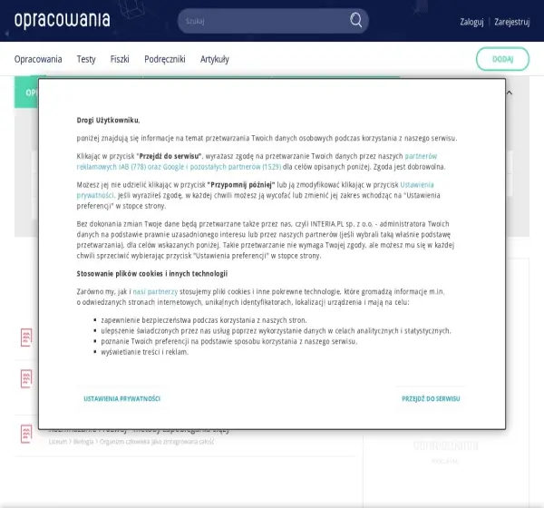 Forum i opinie o biologia.opracowania.pl
