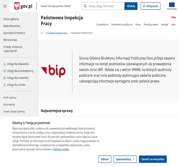 Forum i opinie o bip.pip.gov.pl