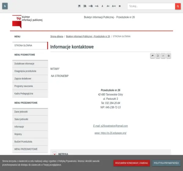 Forum i opinie o bip.pp26.tarnowskiegory.pl