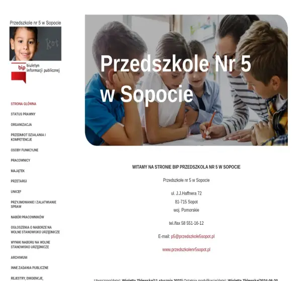 Forum i opinie o bip.przedszkole-5.pl