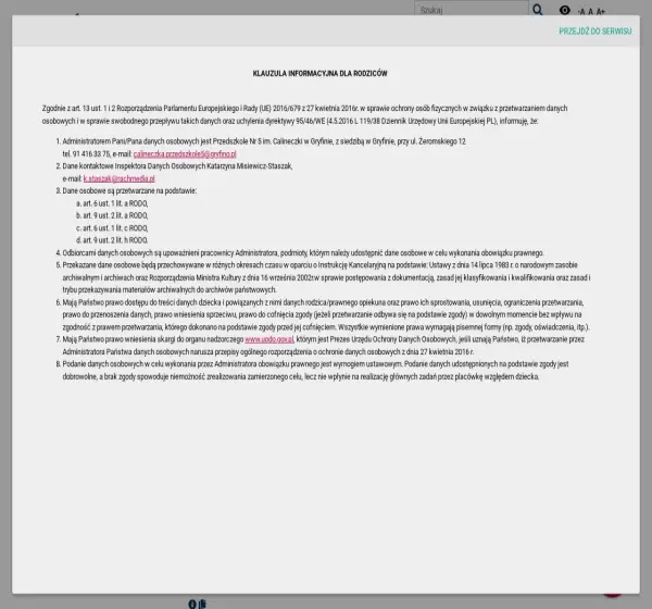 Forum i opinie o bip.przedszkole5.gryfino.pl