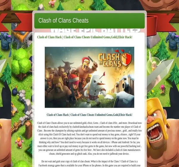 Forum i opinie o cheatsclashofclanshacks.blogspot.com