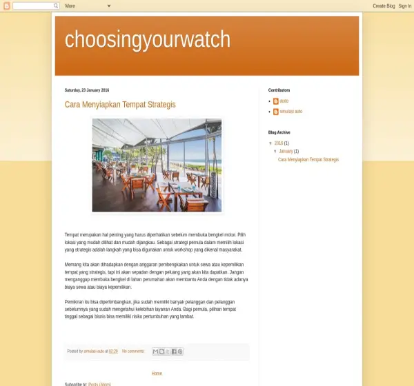 Forum i opinie o choosingyourwatch.blogspot.com