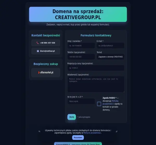 Forum i opinie o creativegroup.pl