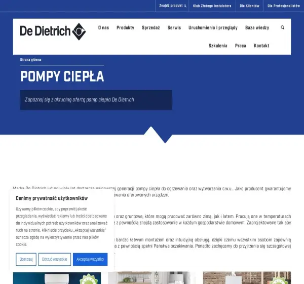Forum i opinie o dedietrich-pompyciepla.pl