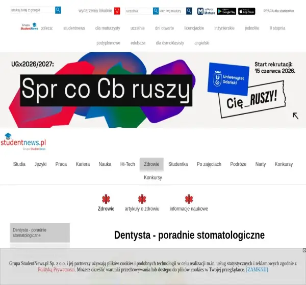 Forum i opinie o dentysta.studentnews.pl