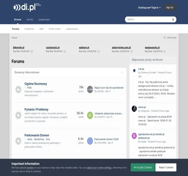 Forum i opinie o di.pl