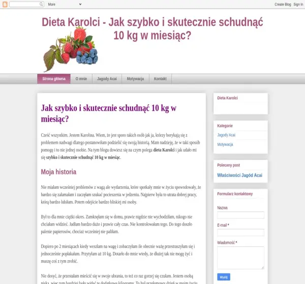 Forum i opinie o dietakarolci.blogspot.com