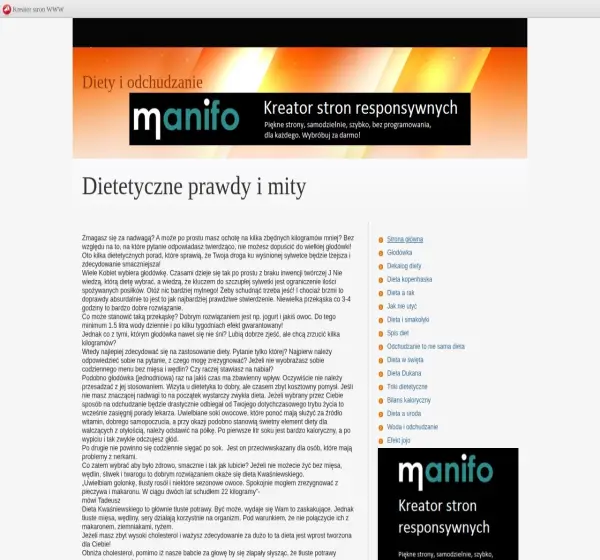 Forum i opinie o diety-i-odchudzanie.manifo.com