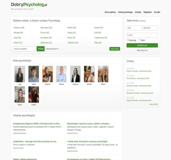 Forum i opinie o dobrypsycholog.pl