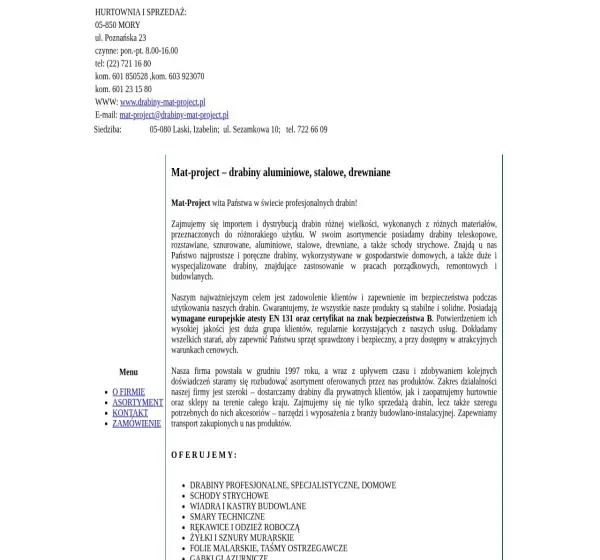 Forum i opinie o drabiny-mat-project.pl
