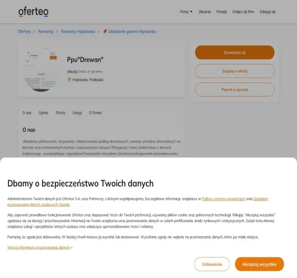 Forum i opinie o drewanhajnowka.oferteo.pl