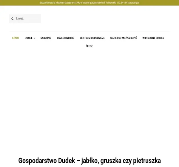 Forum i opinie o dudek-sad.pl