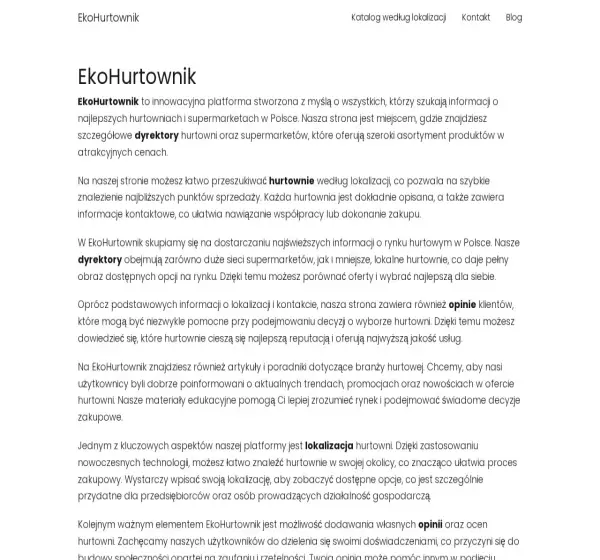 Forum i opinie o ekostrefa.eu