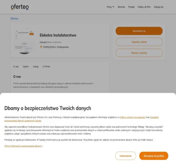 Forum i opinie o elektrainstalatorstwo.oferteo.pl