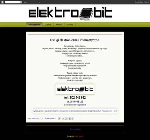 Forum i opinie o elektro-bit-rp.blogspot.co.uk