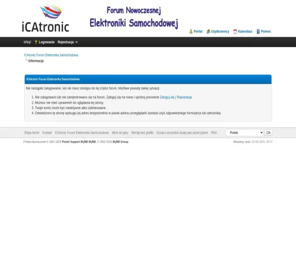 Forum i opinie o elektronikasamochodowa.net