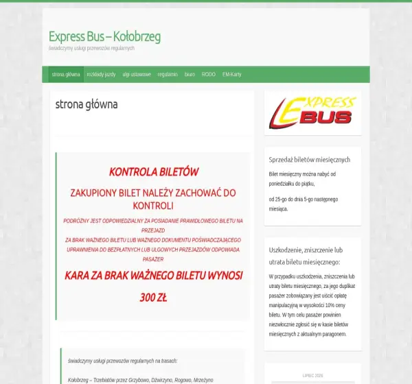 Forum i opinie o expressbus.kolobrzeg.pl