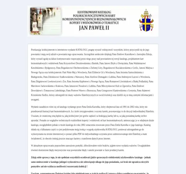 Forum i opinie o filatelistyka.dynow.pl