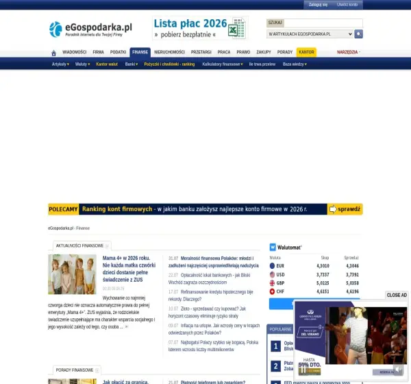 Forum i opinie o finanse.egospodarka.pl