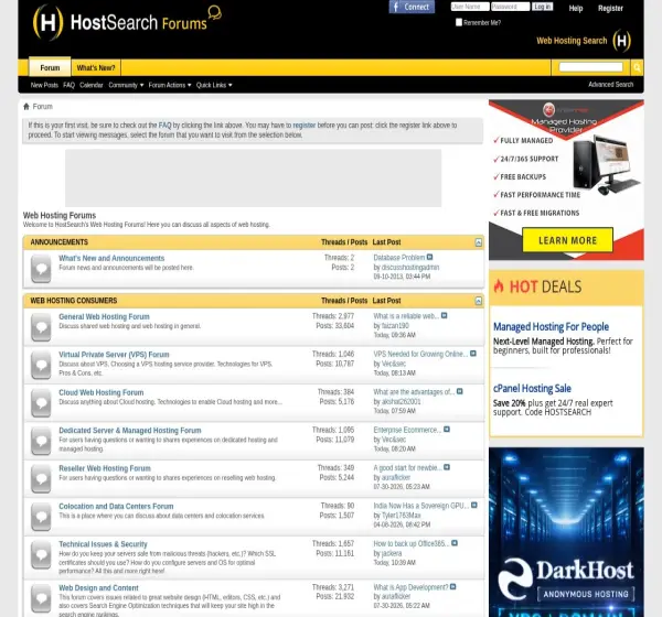 Forum i opinie o forums.hostsearch.com