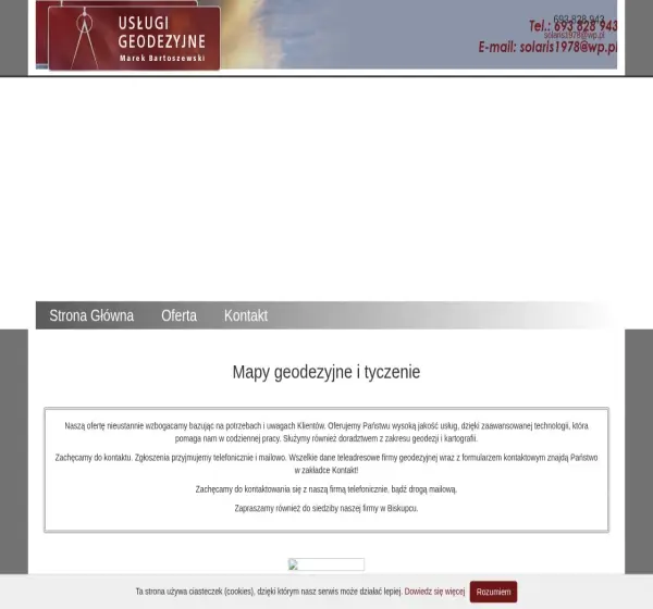Forum i opinie o geodezjakartografiabiskupiec.pl