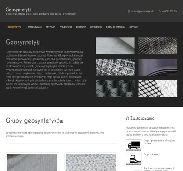 Forum i opinie o geosyntetyki.net.pl