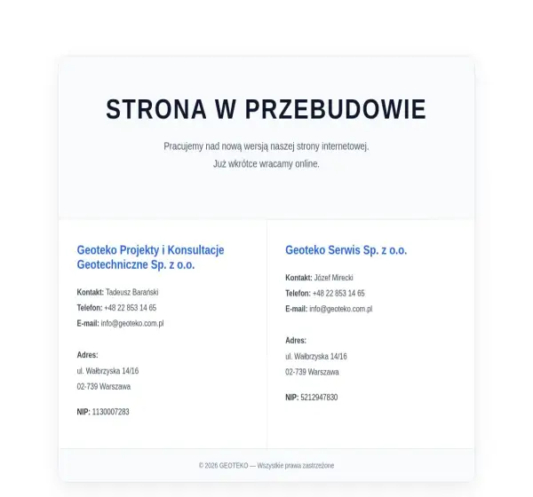 Forum i opinie o geoteko.com.pl