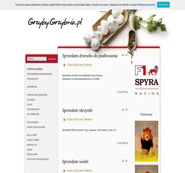 Forum i opinie o grzyby.grzybnia.pl