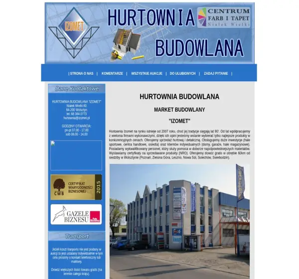 Forum i opinie o hurtownia.izomet.pl