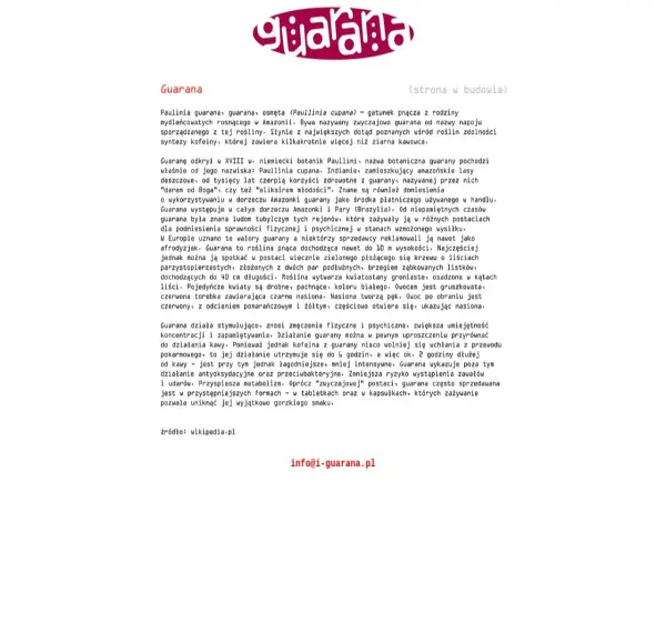 Forum i opinie o i-guarana.pl
