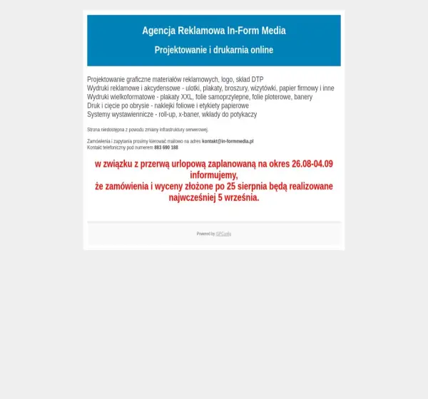 Forum i opinie o in-formmedia.pl