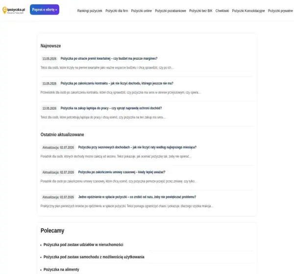 Forum i opinie o ipozyczka.pl