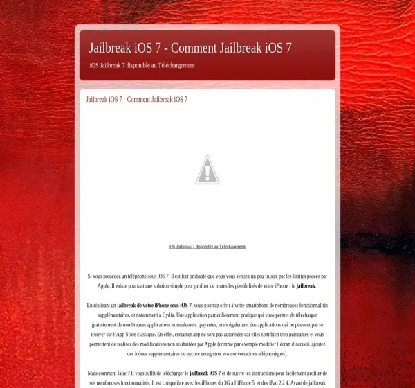 Forum i opinie o jailbreakios7fr.blogspot.com