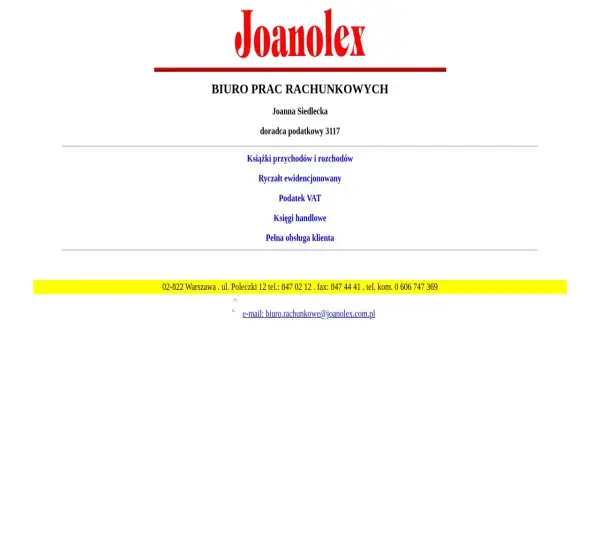 Forum i opinie o joanolex.com.pl