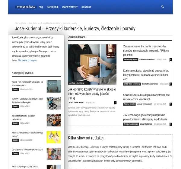 Forum i opinie o jose-kurier.pl