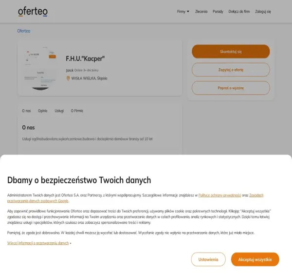 Forum i opinie o kacperbud.oferteo.pl